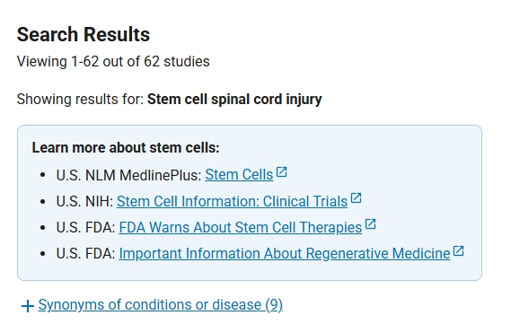 我國干細(xì)胞治療脊髓損傷的醫(yī)院有哪些？