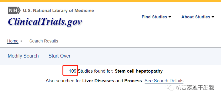 目前已經(jīng)有109項關(guān)于干細胞治療慢性肝病的臨床研究