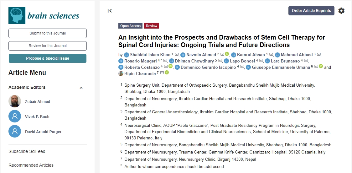 干細(xì)胞療法治療脊髓損傷的前景和缺點(diǎn)：正在進(jìn)行的試驗(yàn)和未來方向