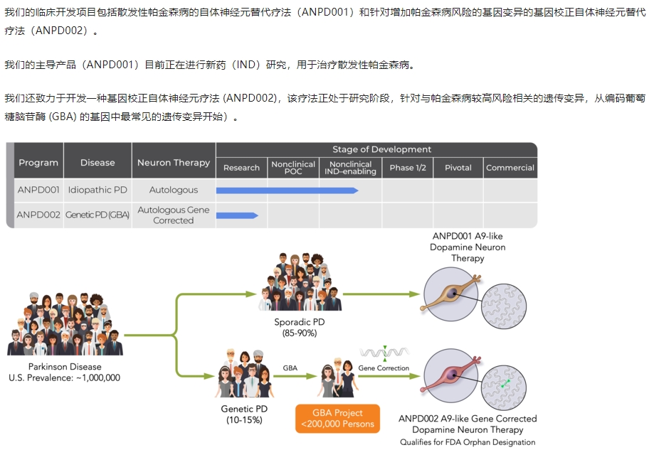 首次移植:細(xì)胞療法ANPD001治療帕金森病的試驗(yàn)完成 首次移植:細(xì)胞療法ANPD001治療帕金森病的試驗(yàn)完成