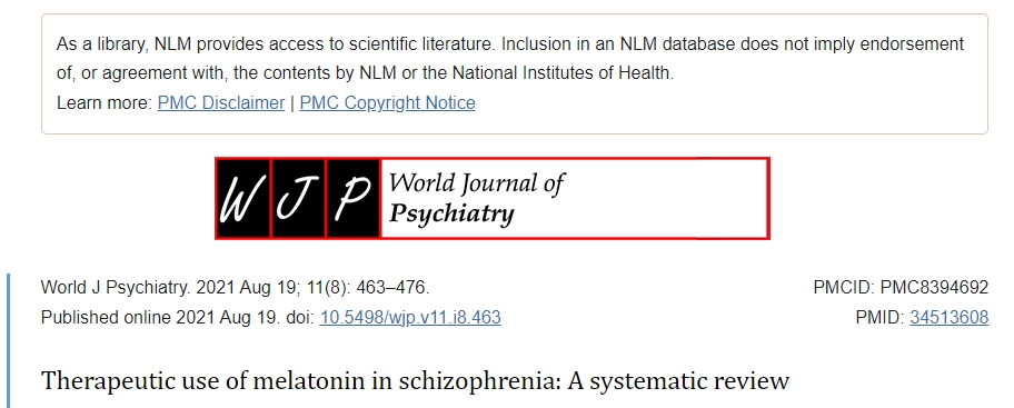 褪黑激素在精神分裂癥中的治療應用:系統(tǒng)評價