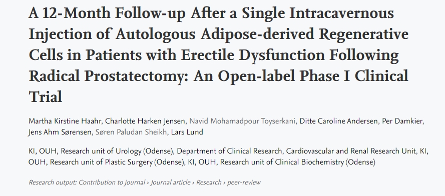 2018年干細(xì)胞治療勃起功能障礙臨床案例 2018年干細(xì)胞治療勃起功能障礙臨床案例