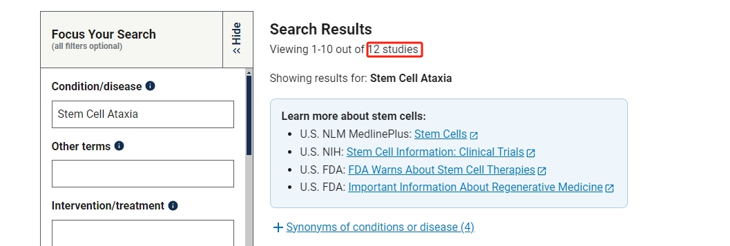 干細(xì)胞治療共濟失調(diào)的臨床研究進展