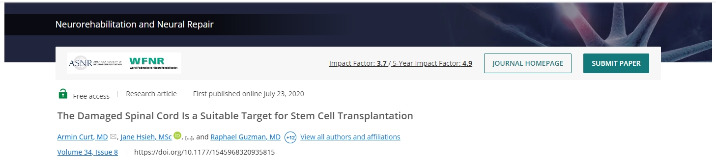 一項(xiàng)為期六年的隨訪臨床評(píng)估揭示了神經(jīng)干細(xì)胞移植治療的短期和長期手術(shù)和醫(yī)療安全性。