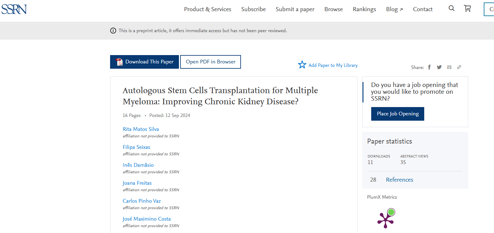 《自體干細(xì)胞移植治療多發(fā)性骨髓瘤：改善慢性腎病？》