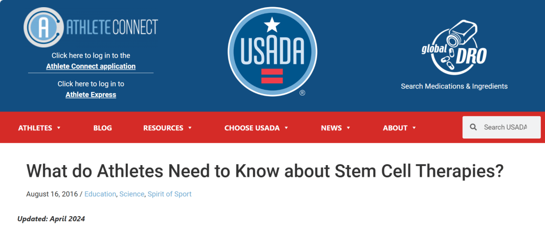 運(yùn)動(dòng)員需要了解干細(xì)胞療法什么? 運(yùn)動(dòng)員需要了解干細(xì)胞療法什么?