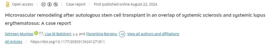 系統(tǒng)性硬化癥和系統(tǒng)性紅斑狼瘡重疊癥患者自體干細胞移植后的微血管重塑的病例報告 系統(tǒng)性硬化癥和系統(tǒng)性紅斑狼瘡重疊癥患者自體干細胞移植后的微血管重塑的病例報告