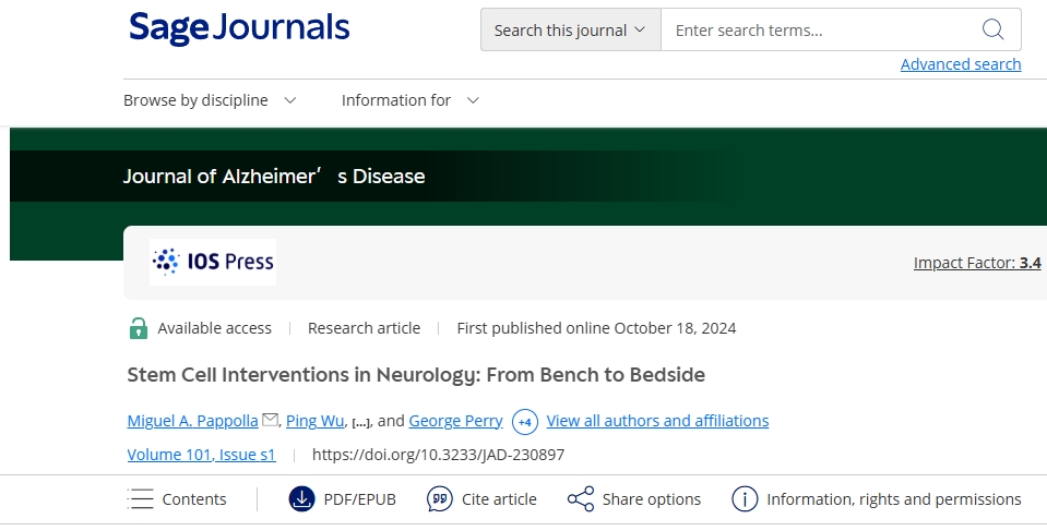 神經(jīng)修復(fù)新紀(jì)元：干細(xì)胞的多靶點機制與六大神經(jīng)系統(tǒng)疾病的臨床轉(zhuǎn)化進(jìn)展