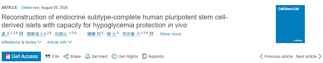 具有體內(nèi)低血糖防護(hù)能力的、內(nèi)分泌亞型完備的人多能干細(xì)胞來源胰島的構(gòu)建