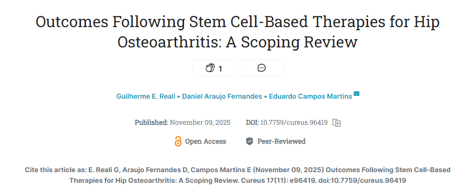 干細(xì)胞療法治療髖關(guān)節(jié)骨關(guān)節(jié)炎的療效：范圍綜述
