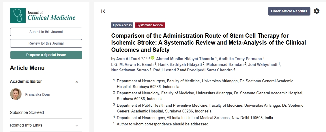 缺血性卒中干細(xì)胞治療給藥途徑的比較:臨床結(jié)果和安全性的系統(tǒng)評(píng)價(jià)與薈萃分析 缺血性卒中干細(xì)胞治療給藥途徑的比較:臨床結(jié)果和安全性的系統(tǒng)評(píng)價(jià)與薈萃分析