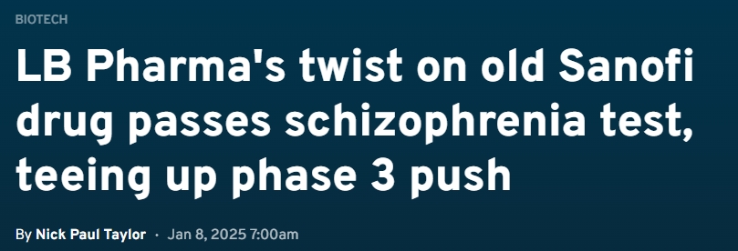 LB-102 治療精神分裂癥的 II 期臨床試驗取得積極進(jìn)展