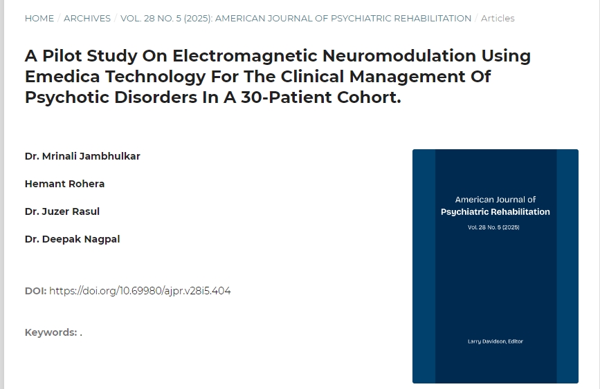 使用Emedica技術(shù)對30名患者進(jìn)行精神病臨床管理的電磁神經(jīng)調(diào)節(jié)的初步研究