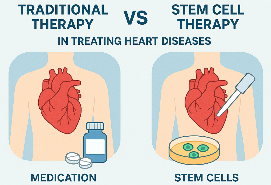 干細胞療法在改善心臟功能、運動耐力及生活質量方面，相較傳統(tǒng)療法具有顯著優(yōu)勢