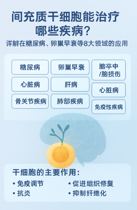 間充質(zhì)干細(xì)胞能治療哪些疾??？詳解在糖尿病、卵巢早衰等8大領(lǐng)域的應(yīng)用